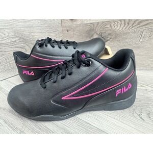 Fila Forlani Outline Flag Womens Black Motorsport Inspired Sneakers Shoes Size 7
